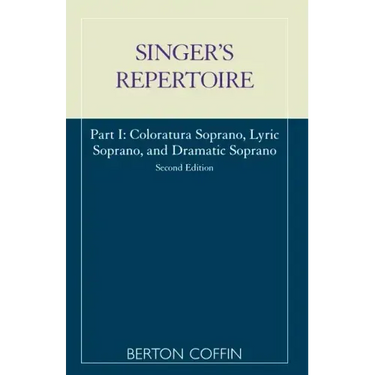 The Singer's Repertoire, Part I