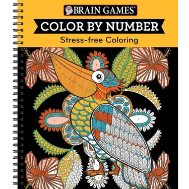 Brain Games - Color by Number: Stress-Free Coloring (Orange)