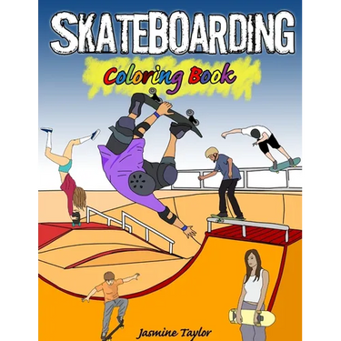 Skateboarding Coloring Book