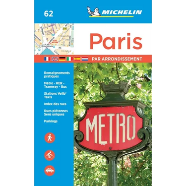 Michelin Paris by Arrondissements Pocket Atlas #62