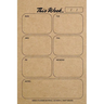 Weekly Planner Notepad: Kraft Brown, Daily Planning Pad for Organizing, Tasks, Goals, Schedule