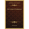 The Critique Of Judgement