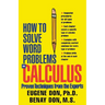 How to Solve Word Problems in Calculus