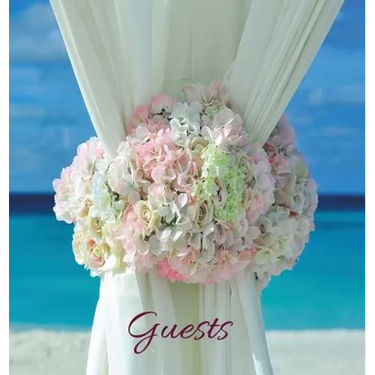 Wedding Guest Book (HARDCOVER), Ideal for Beach Ceremonies, Special Events & Functions, Commemorations, Anniversaries, Parties: BLANK Pages - no lines