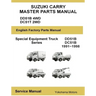 Suzuki Carry Truck Special Equipment Master Parts Manual DD51B DC51C