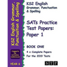 Ks2 English Grammar, Punctuation and Spelling Sats Practice Test Papers for the 2019 Tests: Paper 1 - Book One (Year 6): Stp Ks2 English Revision