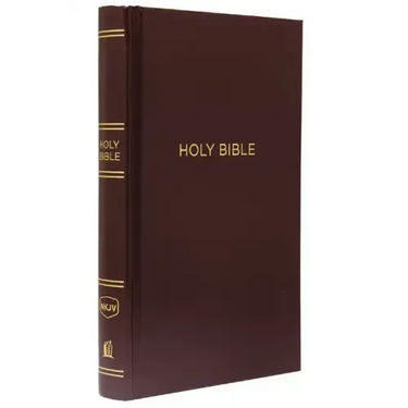 NKJV, Pew Bible, Hardcover, Burgundy, Red Letter Edition