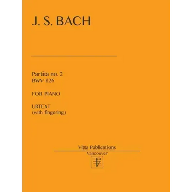 Partita no. 2 BWV 826: Urtext (with fingering)