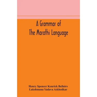 A Grammar Of The Marathi Language