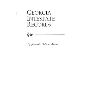 Georgia Intestate Records
