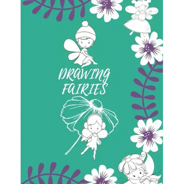 Drawing Fairies: 20 Cute Fairies Illustrations. How to Draw for Kids Step by Step.