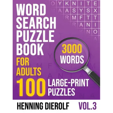 Word Search Book for Adults: 100 Large-Print English Puzzles