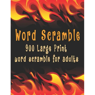 Word scramble: 900 Large Print word scramble for adults
