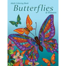 Adult Coloring Book: Butterflies & Flowers
