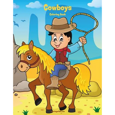 Cowboys Coloring Book 1