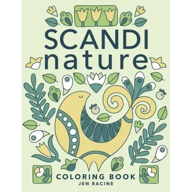 Scandi Nature Coloring Book: Easy, Stress-Free, Relaxing Coloring for Everyone
