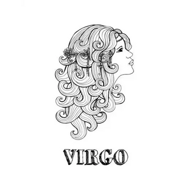 Virgo: Coloring Book with Three Different Styles of All Twelve Signs of the Zodiac. 36 Individual Coloring Pages. 8.5 x 11