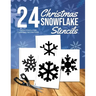 Christmas Snowflake Stencils: 24 Paper Stencils for Winter Decorations