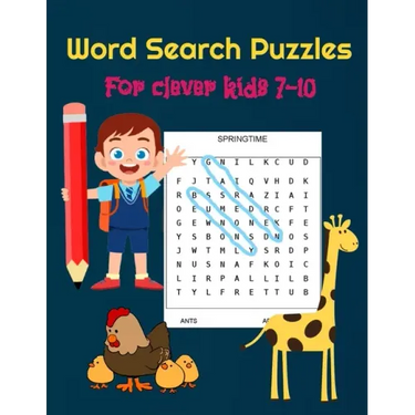Word Search Puzzles for Clever Kids 7-10: Practice Spelling, Learn Vocabulary, and Improve Reading Skills With 100 Puzzles - Age 7 to 10 - Words Activ