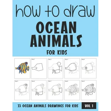 How to Draw Ocean Animals for Kids - Vol 1