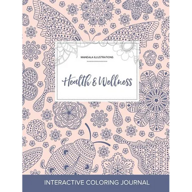 Adult Coloring Journal: Health & Wellness (Mandala Illustrations, Ladybug)