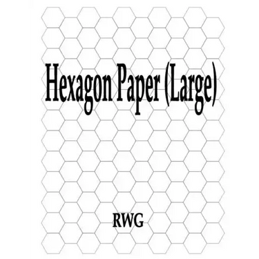 Hexagon Paper (Large): 50 Pages 8.5" X 11"
