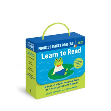 Phonics Makes Readers: Learn to Read Box 2: 15 Books to Build Reading Skills for Kindergarten and Beyond