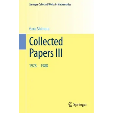 Collected Papers III: 1978-1988