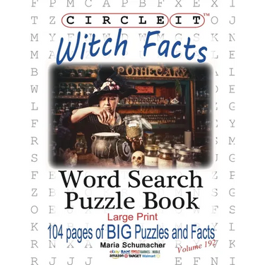 Circle It, Witch Facts, Word Search, Puzzle Book