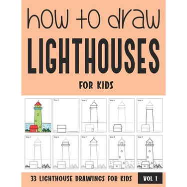 How to Draw Lighthouses for Kids - Vol 1