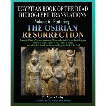 Egyptian Book of the Dead Hieroglyph Translations Volume 6 Featuring The Osirian Resurrection