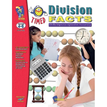 Timed Division Drill Facts Grades 4-6