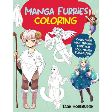 Manga Furries Coloring: Color Your Way Through Cute and Cool Manga Furries Art!