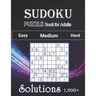 1000+ Sudoku Puzzles Book For adults Easy Medium Hard Solution: Tons of Challenge and Fun for your Brain, Easy-Medium-Hard Level Sudoku for Beginner t