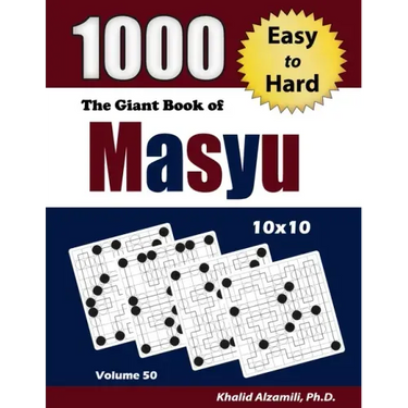 The Giant Book of Masyu: 1000 Easy to Hard Puzzles (10x10)
