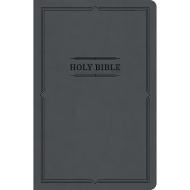 KJV Thinline Bible, Value Edition, Charcoal Leathertouch