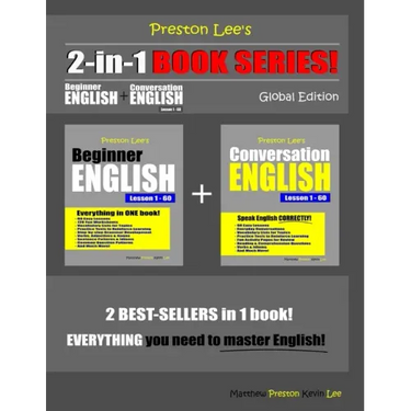 Preston Lee's 2-in-1 Book Series! Beginner English & Conversation English Lesson 1 - 60 Global Edition