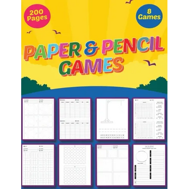 Pencil and Paper Games: Multiplayer Activity Book - Fun games to play while you are traveling - Ultimate Activity Book For Kids and Adults - 8