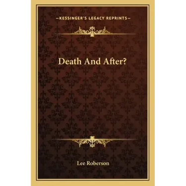 Death and After?