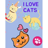 I love Cats: Color and doodle all kinds of kittens in this too-cute coloring book