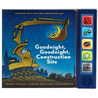 Goodnight, Goodnight, Construction Site Sound Book: (Construction Books for Kids, Books with Sound for Toddlers, Children's Truck Books, Read Aloud Bo