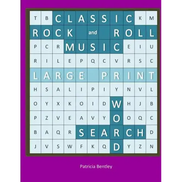 Classic Rock and Roll Music Large Print Word Search