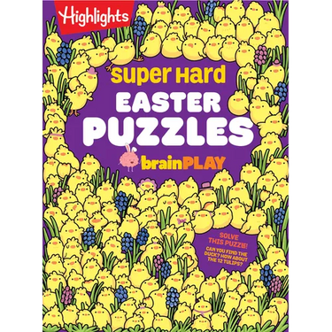 Super Hard Easter Puzzles Brainplay: Easter Puzzle and Activity Book with Over 75 Brain-Teasing Mazes, Logic Games, Hidden Object Puzzles and More for