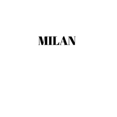 Milan: Hardcover White Decorative Book for Decorating Shelves, Coffee Tables, Home Decor, Stylish World Fashion Cities Design