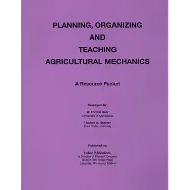 Planning Organization and Teaching Agricultural Mechanics