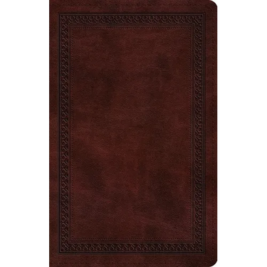 ESV Thinline Bible, Red Letter (Trutone, Mahogany, Border Design)