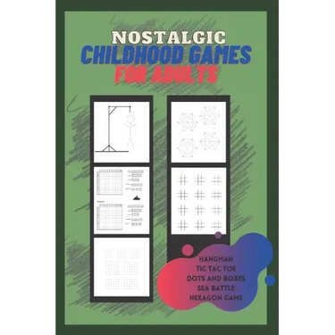 Nostalgic Childhood Games for Adults: Classic 2 players pen and paper games, puzzles and travel activity book for couples, family, teenagers, elderly