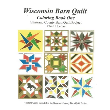 Wisconsin Barn Quilts Coloring Book One