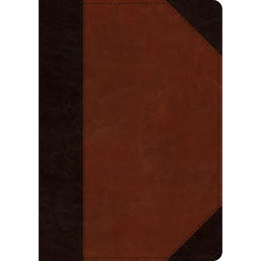 ESV Large Print Wide Margin Bible (Trutone, Brown/Cordovan, Portfolio Design)