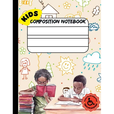 Single Lined Composition Notebook for Kids: Draw and Write Journal for kids with Cut and Paste picture writing prompts, Fry Sight Word List and Penman